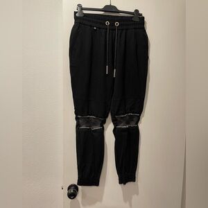 Philipp‎ Plein Black Joggers with Mesh Detail